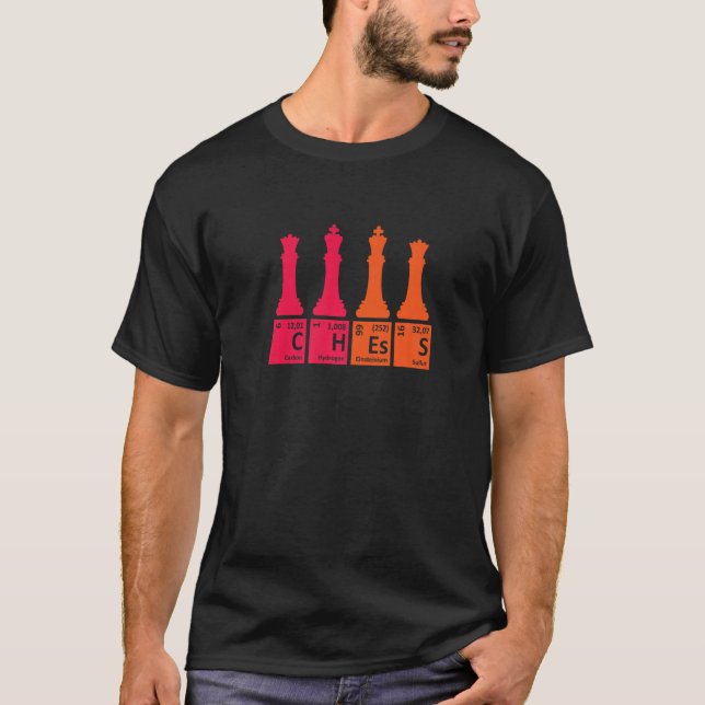Camiseta O Xadrez Define Elementos de Mesa Periódicos (Frente)