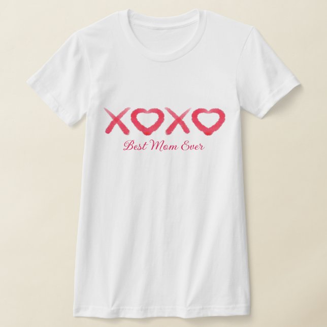 Camiseta O XOXO amava beijos divertidos e angustiados da Me (Postura )