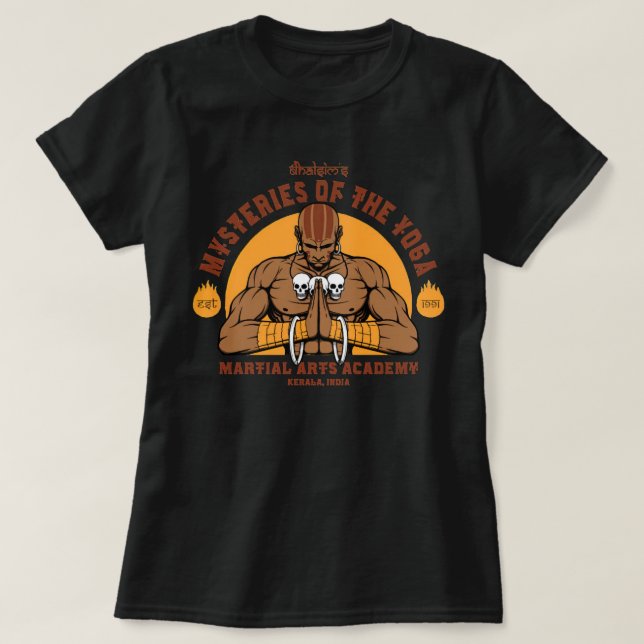 Camiseta O Yoga Master Dhalsim  (Frente do Design)