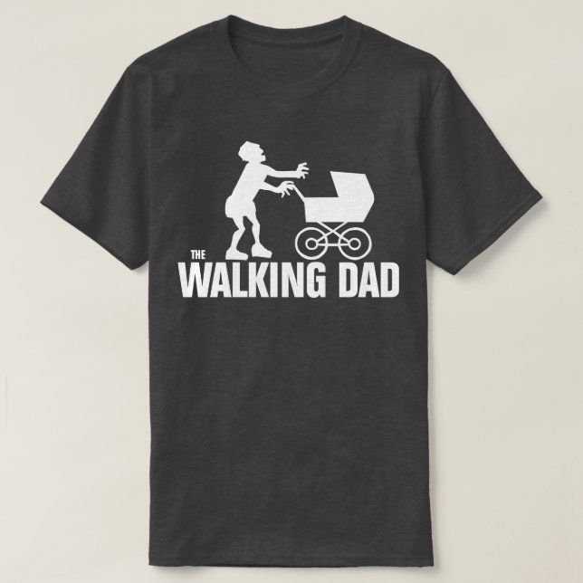 Camiseta O Zombie do Halloween do Pai (Frente do Design)