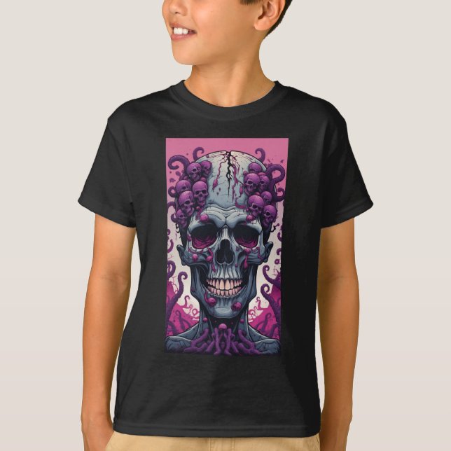 Camiseta O Zombie Tem Cérebro Cobrando Sua Cabeça (Frente)