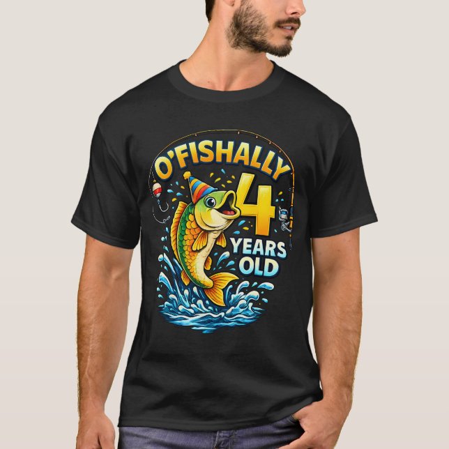 Camiseta Oâ€™Fishally 4 Anos de Idade (Frente)