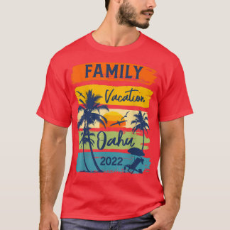 Camiseta Oahu Hawaii Havaí Férias 2022 Matching Family