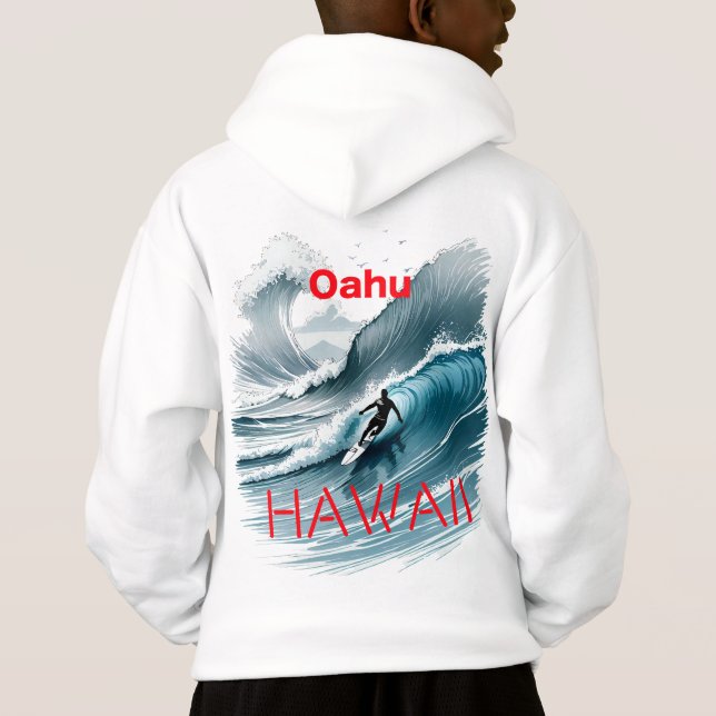 Camiseta Oahu Hawaii Surfing (Verso)