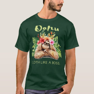 Camiseta Oahu Sloth como um presente de Souvenir para a Vac
