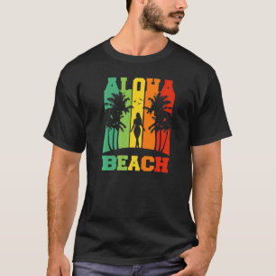 Camiseta Oahu Tropical Ilha Maui Beach Party Hawaii
