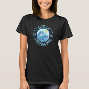 Camiseta Oak Bluffs Mãe Massachusetts Souvenir Surf náutico