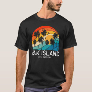 Camiseta Oak Island Beach North Carolina Palm Tree Beach So