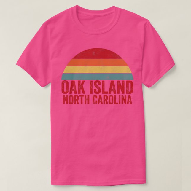 Camiseta Oak Island North olina (Frente do Design)