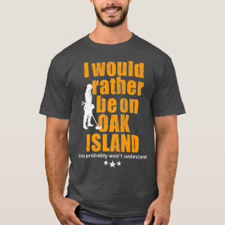 Camiseta Oak Island para detecção de metais, ventiladores O