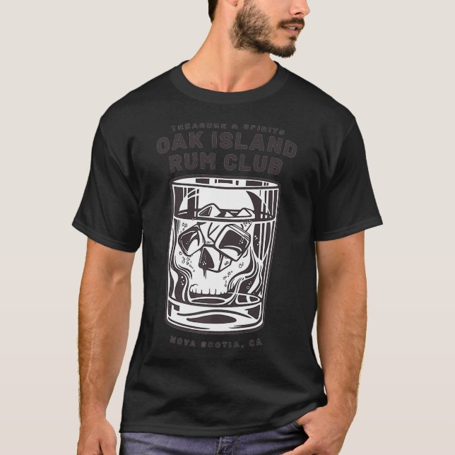 Camiseta Oak Island Rum Club Funny Templar Treasure Gift (Frente)