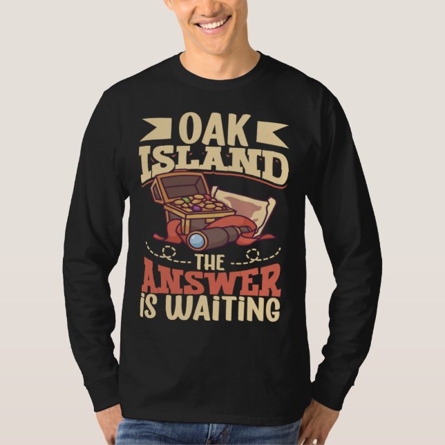 Camiseta Oak Island Treasure Hunting Oak Island Mystery (Frente)