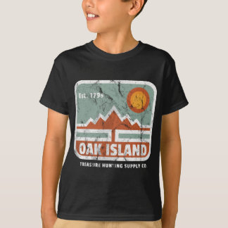 Camiseta Oak Island Treasure Hunting Supply Vintage 1795 Mã