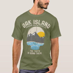 Camiseta Oak Island Vintage Skull Templar Treasure Gift