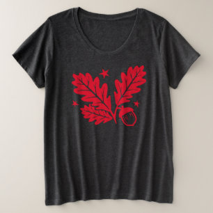 Camiseta Oak Leaves e Acorn, é outono