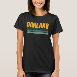 Camiseta Oakland Amarelo e Verde - Faixa Legal Oakland