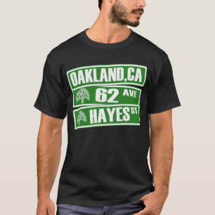 Camiseta Oakland, Califórnia (62nd avenida, rua de Hayes)