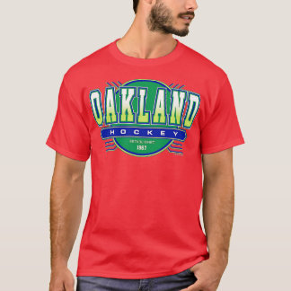 Camiseta Oakland California Hockey Retro Vintage Ouro Sea