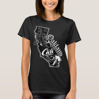 Camiseta Oakland California Map Norte Cali Tee Bay Area
