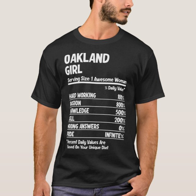 Camiseta Oakland Girl (Frente)