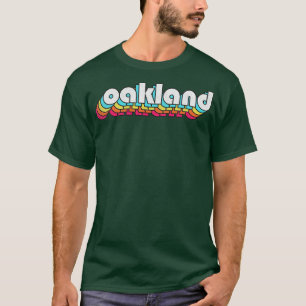 Camiseta Oakland Retro Typografia Design