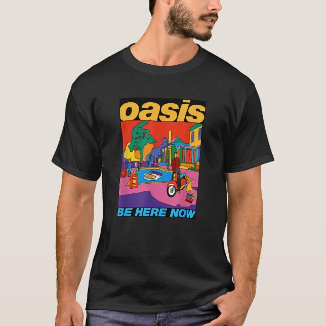 Camiseta Oasis Be Here Now Colour  (Frente)