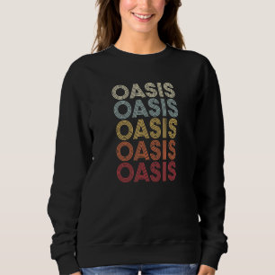 Camiseta Oasis California Oasis CA Retro Vintage Texto