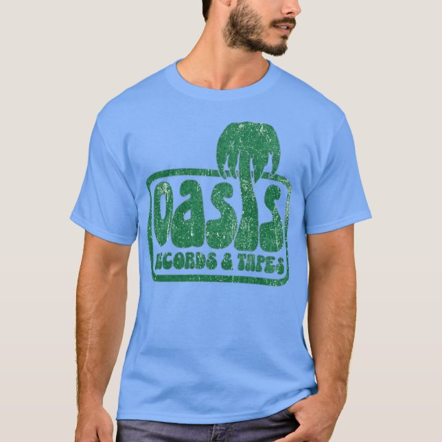 Camiseta Oasis Discos & Fitas (Frente)