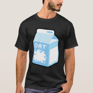 Camiseta Oat milk Con Café da manhã Comida Vegan Snack Vege