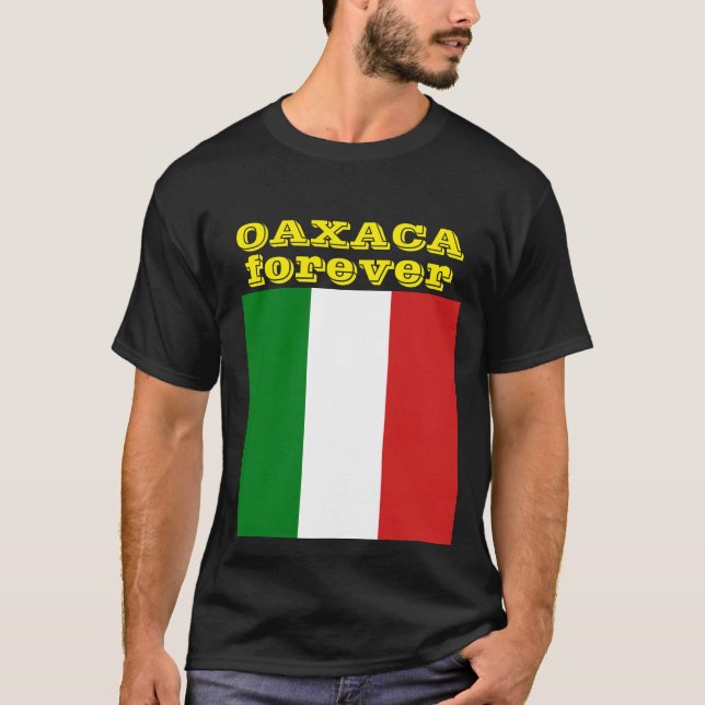 Camiseta oaxaca embandeira para sempre (Frente)