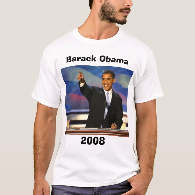 Camiseta obama6, Barack Obama, 2008 (Frente)