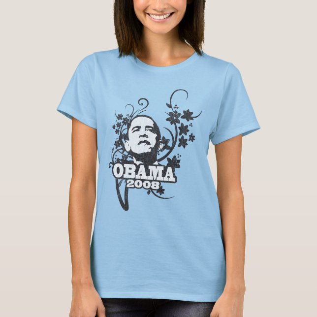 Camiseta Obama '08 Vintage (Frente)