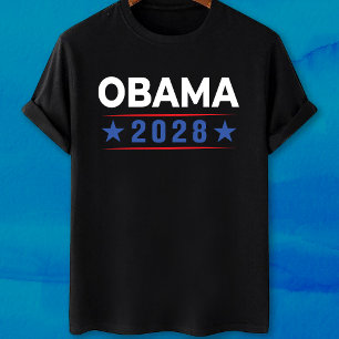 Camiseta Obama 2028 Anti Trump Terceiro Mandamento