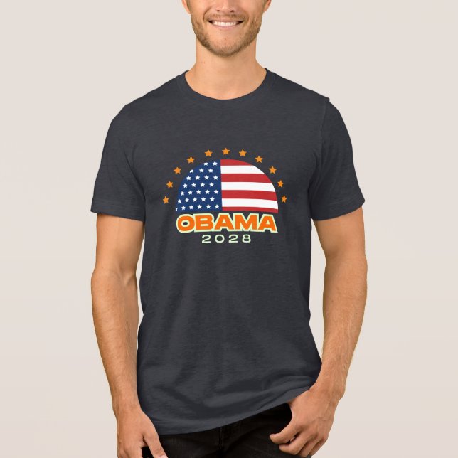 Camiseta Obama 2028 Flag Hope (Frente)