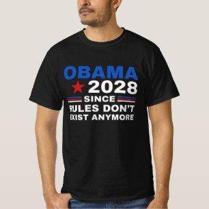 Camiseta Obama 2028 Já que as Regras Não Existem Mais