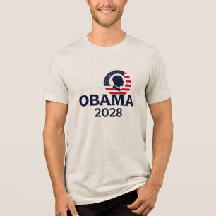 Camiseta Obama 2028 - Reeleição de Barack Obama