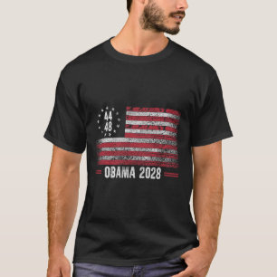 Camiseta Obama 2028 Retro Vintage U Sinalizador Americano P