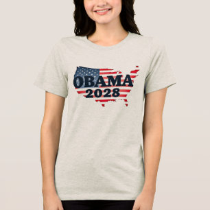 Camiseta Obama 2028 - Um novo amanhecer para a América