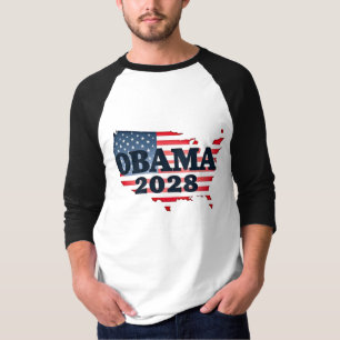 Camiseta Obama 2028 - Um novo amanhecer para a América
