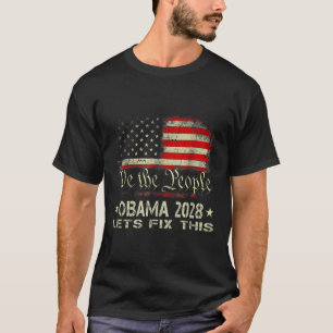 Camiseta Obama 2028 Vamos Corrigi-Lo Nós, O Pessoas, Vintag