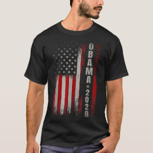 Camiseta Obama 2028 Vota Obama Para A Eleição Do Presidente