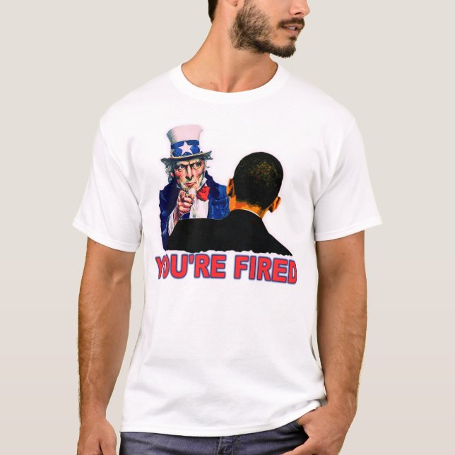 Camiseta Obama ateado fogo (Frente)