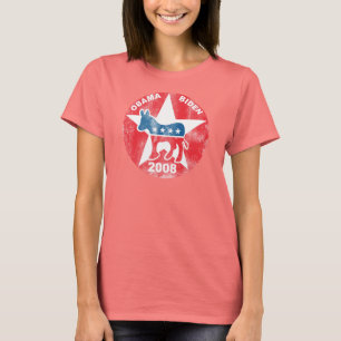 Camiseta Obama Biden 08 retro