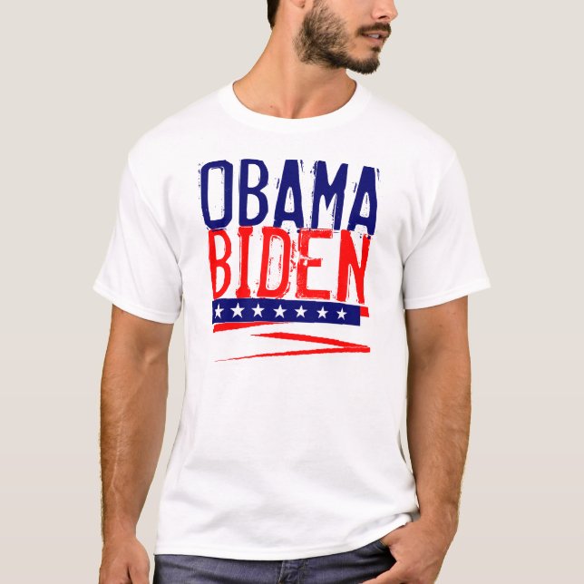 Camiseta OBAMA-BIDEN (2 tomados partido) (Frente)