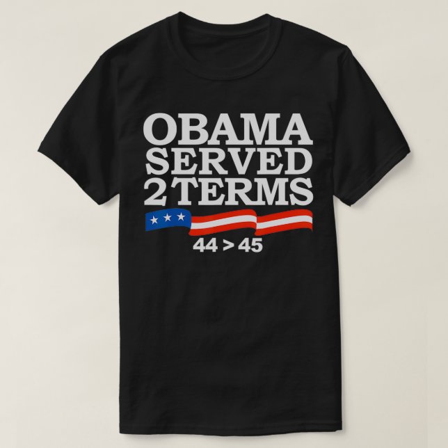 Camiseta Obama cumpriu dois termos (Frente do Design)
