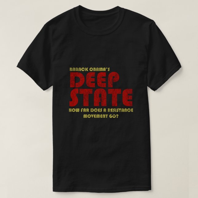 Camiseta Obama Deep State (Frente do Design)