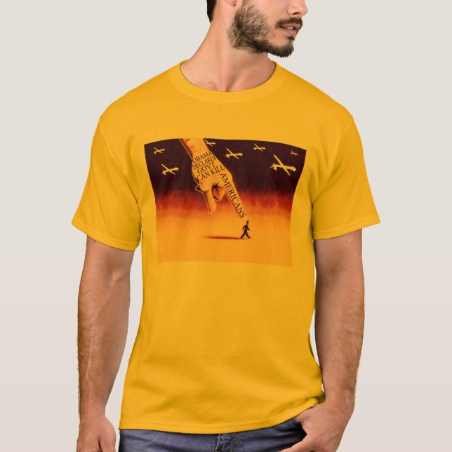 Camiseta Obama Drones e Crimes de Guerra (Frente)