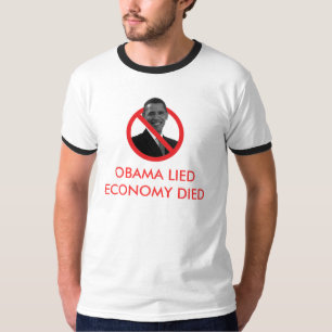 Camiseta Obama encontrou-se, economia morreu