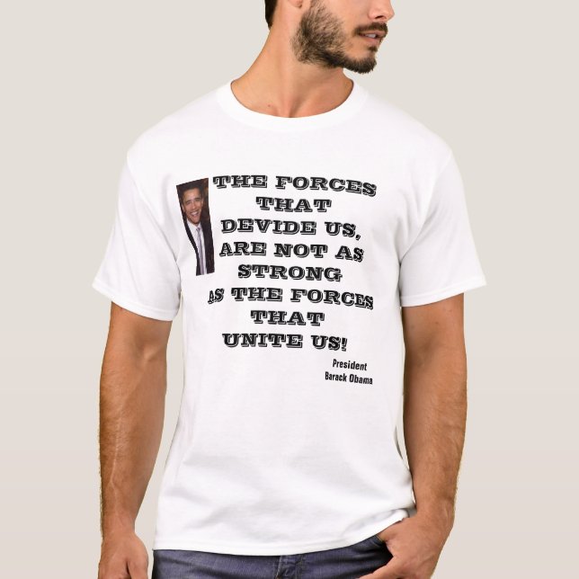 CAMISETA OBAMA, FORÇAS UNEM-NOS (Frente)
