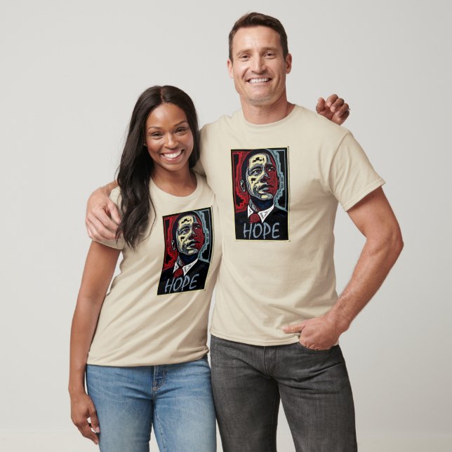 Camiseta Obama Hope (Unissex)